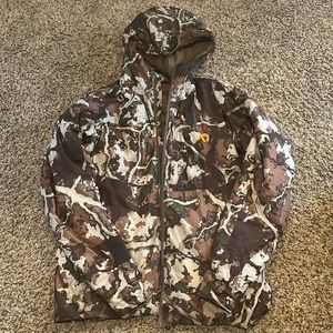 Men’s First Lite Aurora Jacket. Camouflage print, size L